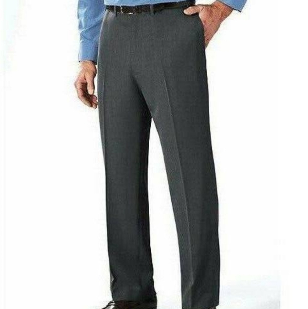 Botany 500 men's flat front easy care dress slacks